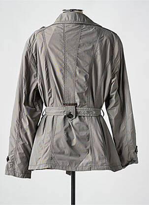 Imperméable manches longues sans capuche gris BARBARA LEBEK femme
