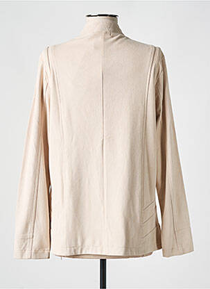 Veste casual tissage suedine beige HAJO femme