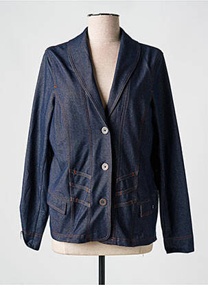 Blazer col châle bleu HAJO femme