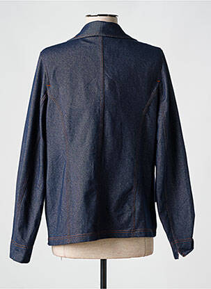 Blazer col châle bleu HAJO femme