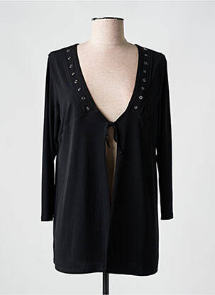 Gilet manches longues stretch noir TELMAIL femme