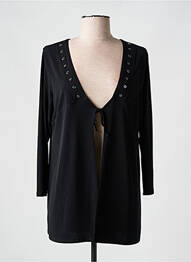 Gilet manches longues stretch noir TELMAIL femme
