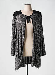 Gilet manches longues gris DEOMINO pour femme seconde vue