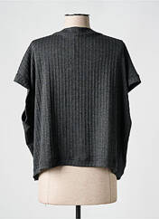 Gilet manches courtes gris FRANCK ANNA pour femme seconde vue