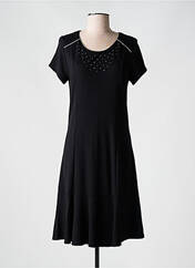 Robe mi-longue noir KAYANE pour femme seconde vue