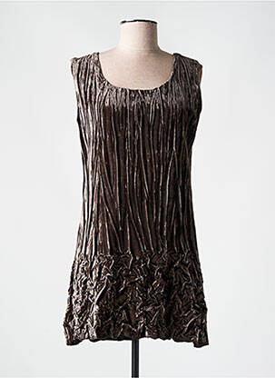 Tunique sans manche marron FILENDZA pour femme