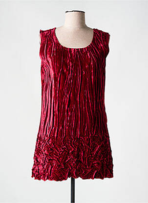 Tunique sans manche rouge FILENDZA pour femme