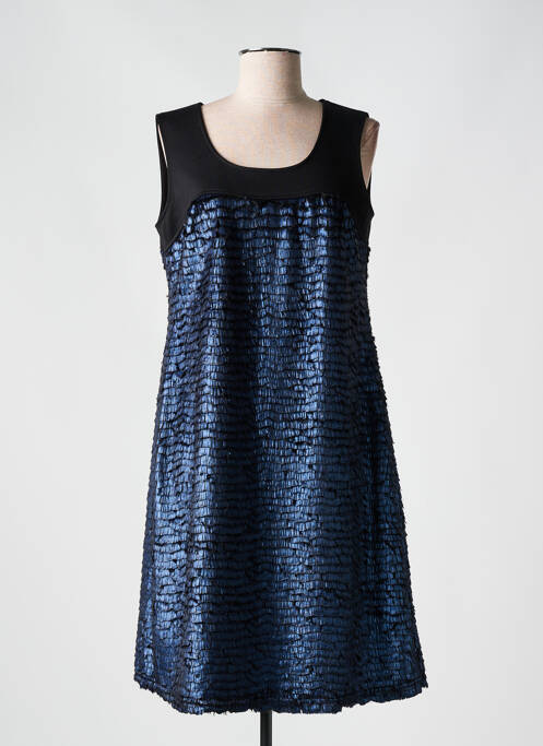 Robe mi-longue sans manche sans manche bleu HALOGENE femme