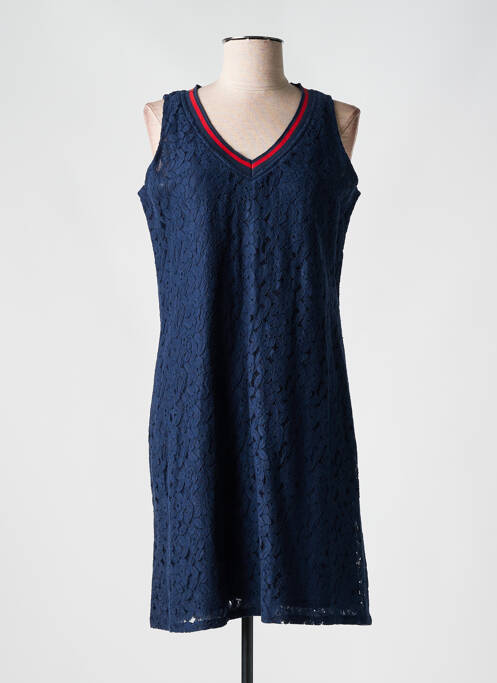 Robe courte sans manche sans manche bleu SENORETTA femme