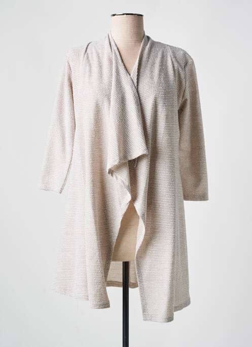 Gilet manches longues beige POURQUOI PAS NOUS pour femme