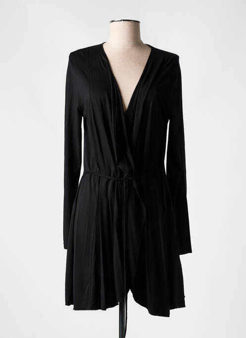 Gilet manches longues noir KAYANE pour femme