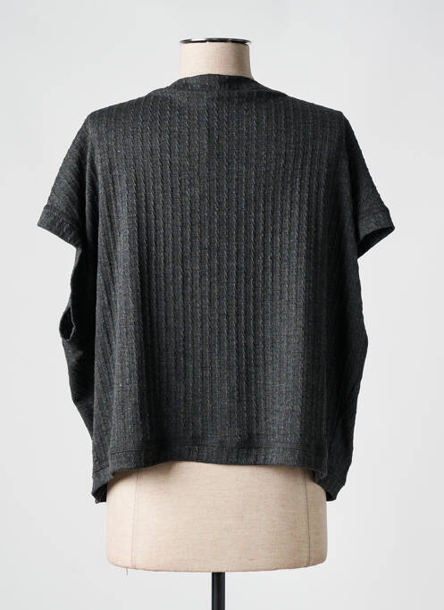 Gilet manches courtes gris FRANCK ANNA pour femme