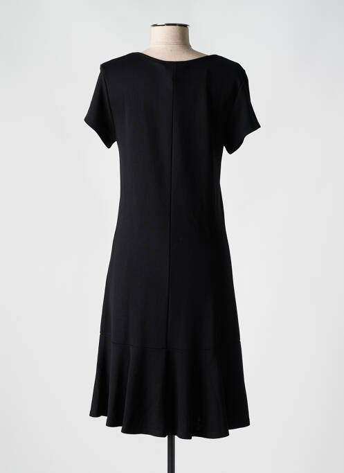 Robe mi-longue noir KAYANE pour femme