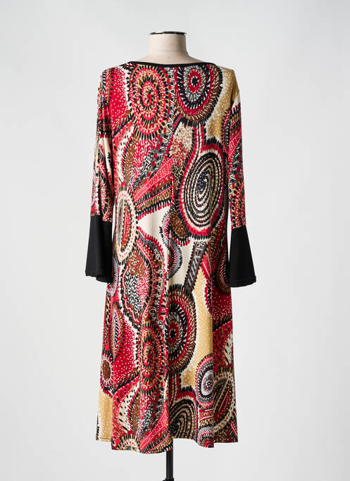 Robe mi-longue rouge DEOMINO pour femme