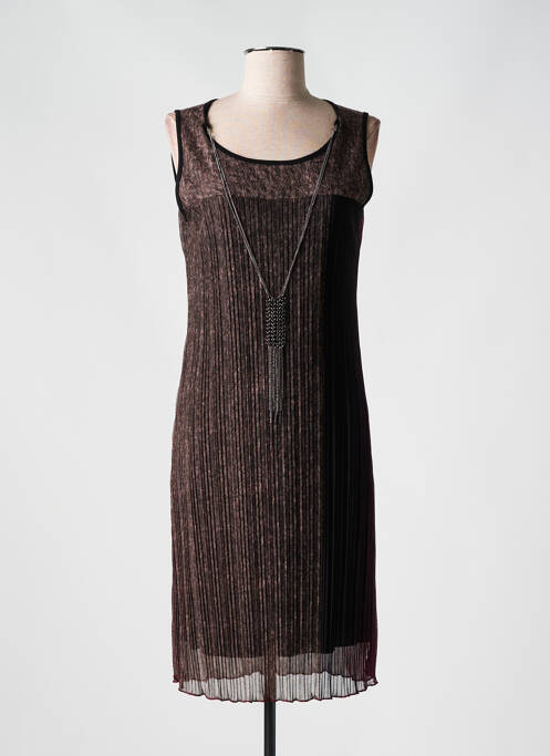 Robe mi-longue rouge ME-PARIS femme