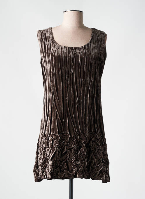 Tunique sans manche marron FILENDZA pour femme