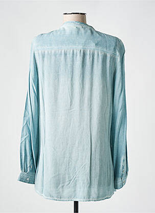 Tunique manches longues fermeture boutonnée sur le devant bleu BARBARA LEBEK femme