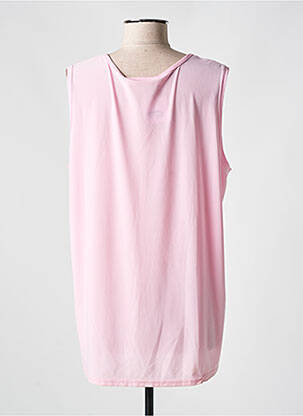 Débardeur stretch sans manche rose DEOMINO femme