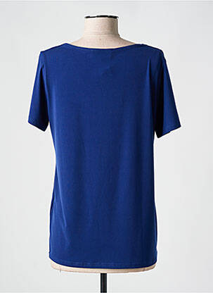 T-shirt col v manches courtes bleu TELMAIL femme