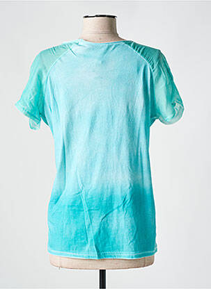 T-shirt stretch manches courtes bleu CPM femme