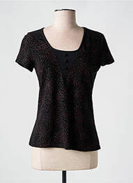 Top stretch manches courtes noir MODISSI2 femme