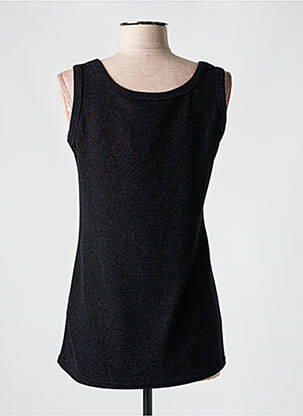 Top stretch sans manche noir ALMA MATER femme