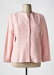 Veste casual col rond rose PLURIELLES femme