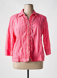 Chemisier coupe cintrée manches 3/4 rose OSCAR B femme