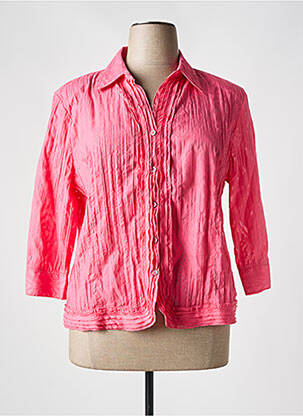 Chemisier coupe cintrée manches 3/4 rose OSCAR B femme