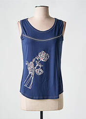 Débardeur bleu CLAUDE DE SAIVRE pour femme seconde vue