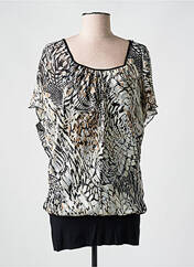 Tunique manches courtes noir ZANTE pour femme seconde vue