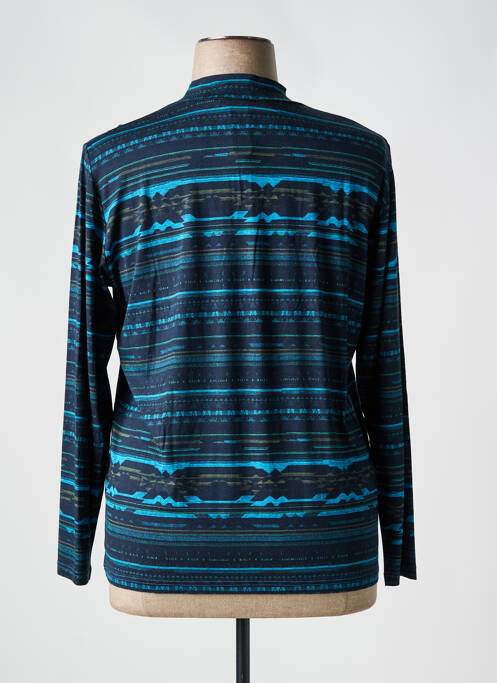 T-shirt manches longues manches longues bleu CLAUDE DE SAIVRE femme