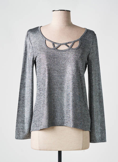 Top argent KAYANE pour femme