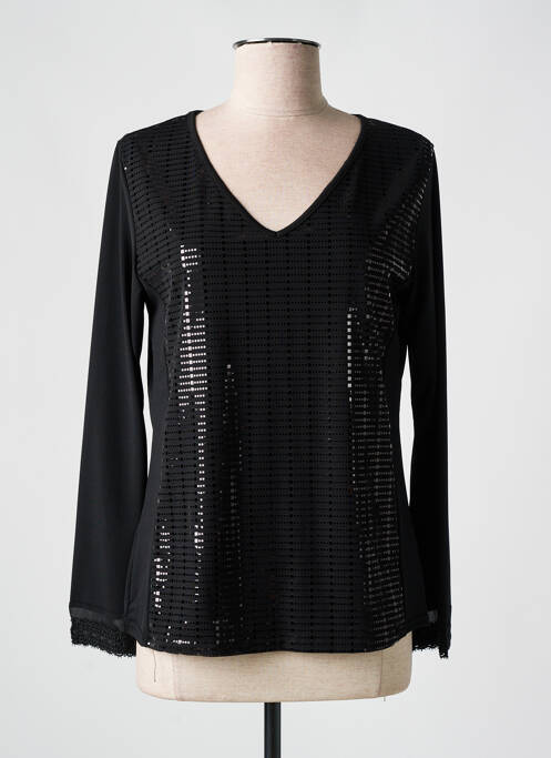 Top noir VANGO pour femme