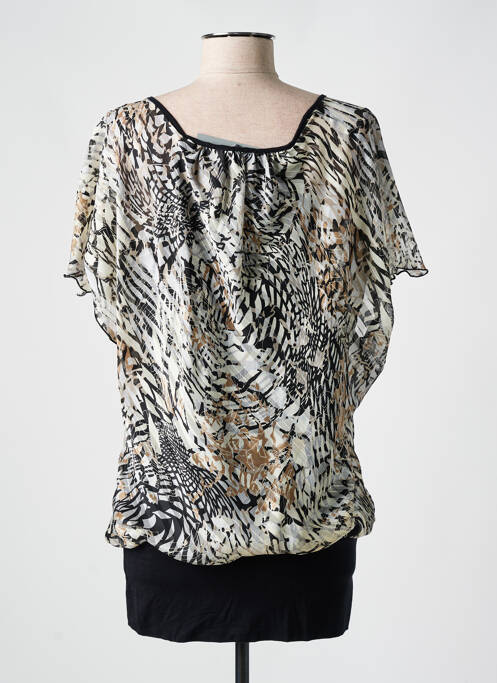 Tunique manches courtes noir ZANTE pour femme