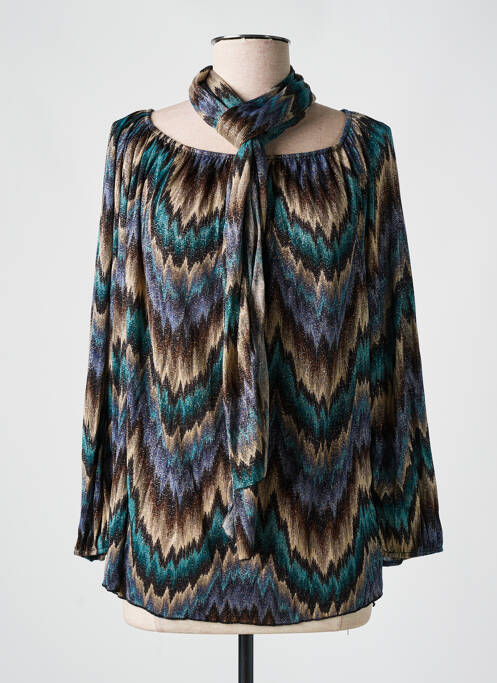 Tunique manches longues bleu VIE NOCTURNE pour femme