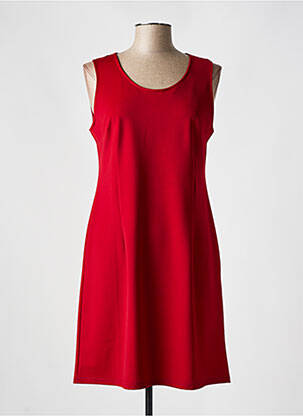 Robe mi-longue sans manche sans manche rouge HALOGENE femme