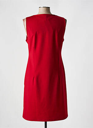 Robe mi-longue sans manche sans manche rouge HALOGENE femme