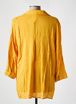 Tunique manches longues col v jaune KAKIE femme