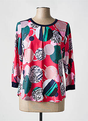 T-shirt manches 3/4 manches 3/4 rose VIE NOCTURNE femme