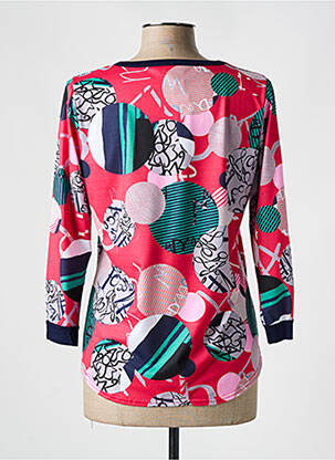 T-shirt manches 3/4 manches 3/4 rose VIE NOCTURNE femme