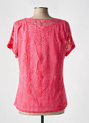 T-shirt coupe cintrée manches courtes rose BARBARA LEBEK femme