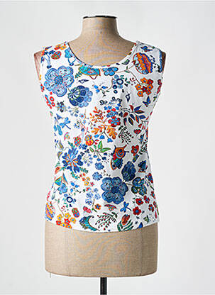 Débardeur stretch sans manche bleu TENCY femme