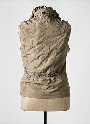 Gilet sans manche poches marron HAJO femme