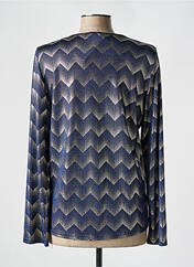 Top bleu UN TEMPS POUR ELLE pour femme seconde vue