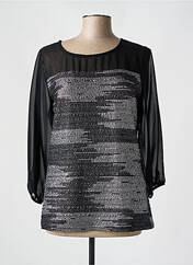 Top noir POURQUOI PAS NOUS pour femme seconde vue