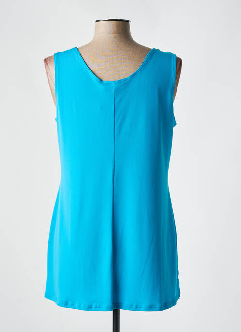 Tunique sans manche coupe cintrée bleu TELMAIL femme