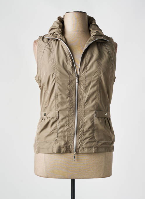 Gilet sans manche poches marron HAJO femme