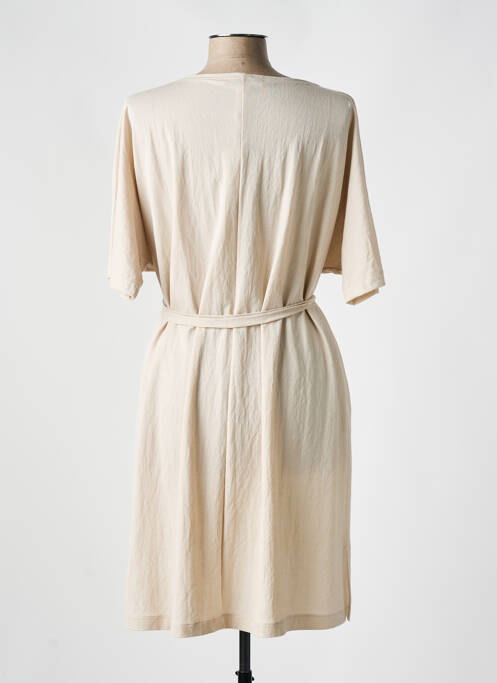 Robe mi-longue beige FRANCK ANNA pour femme