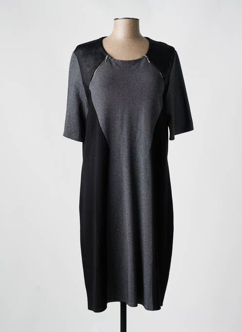 Robe mi-longue gris KAYANE pour femme